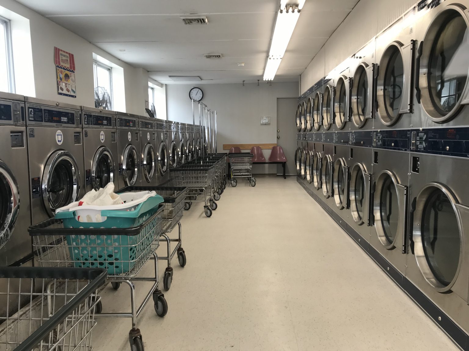 Self serve coin operated laundromat located in Square PA